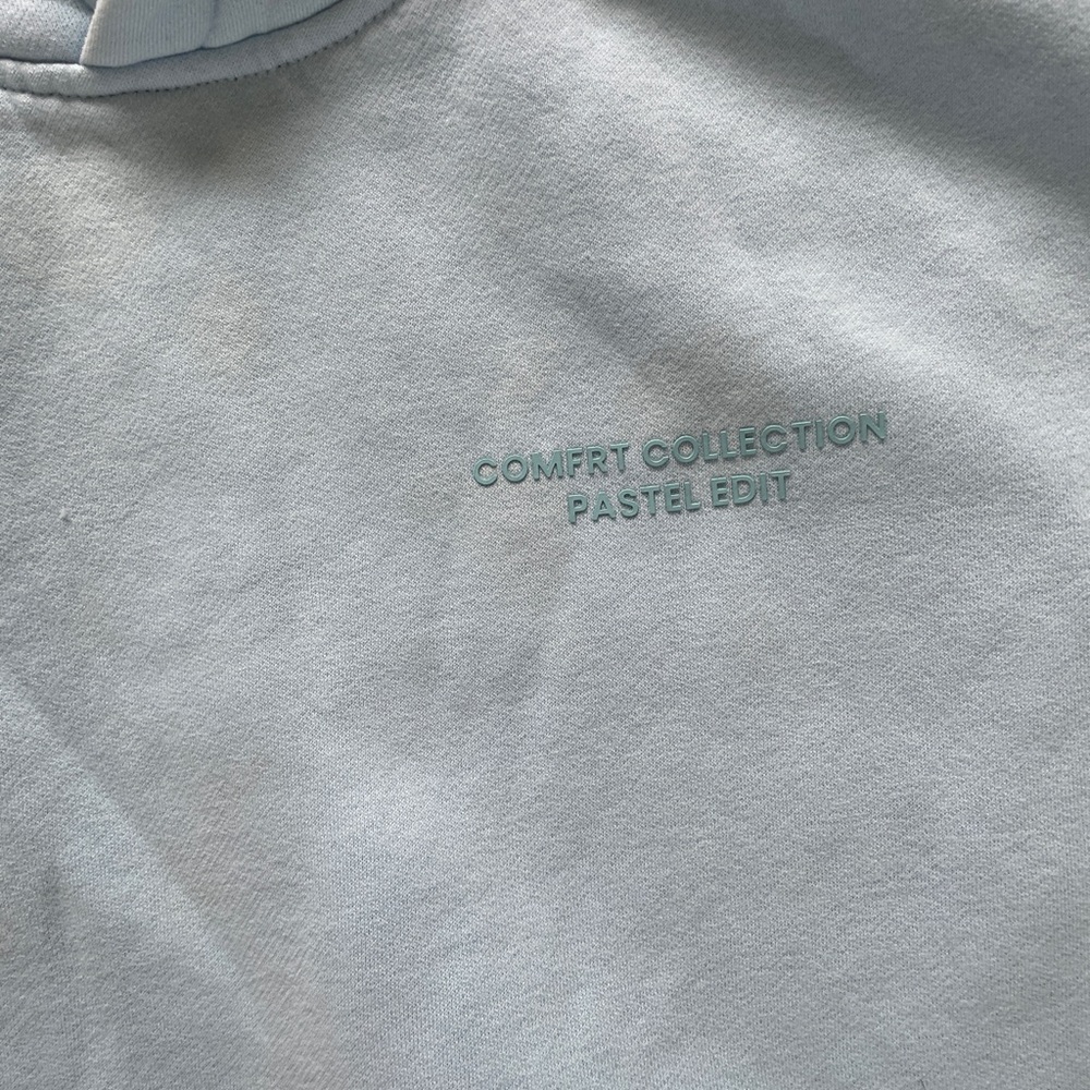 Comfrt hoodie pastel edit. Light Blue Hoodie. Size S perfect condition - Picture 2 of 3